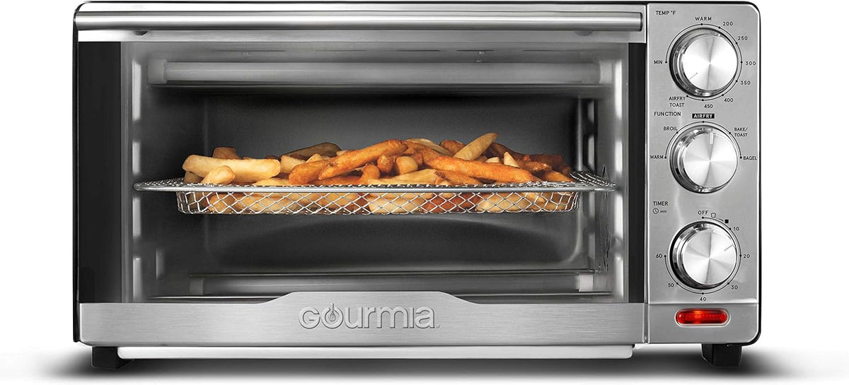 Gourmia GTF7350 6-in-1 Multi-function, Stainless Steel Air Fryer Oven - 6 Cooking Functions - Fry