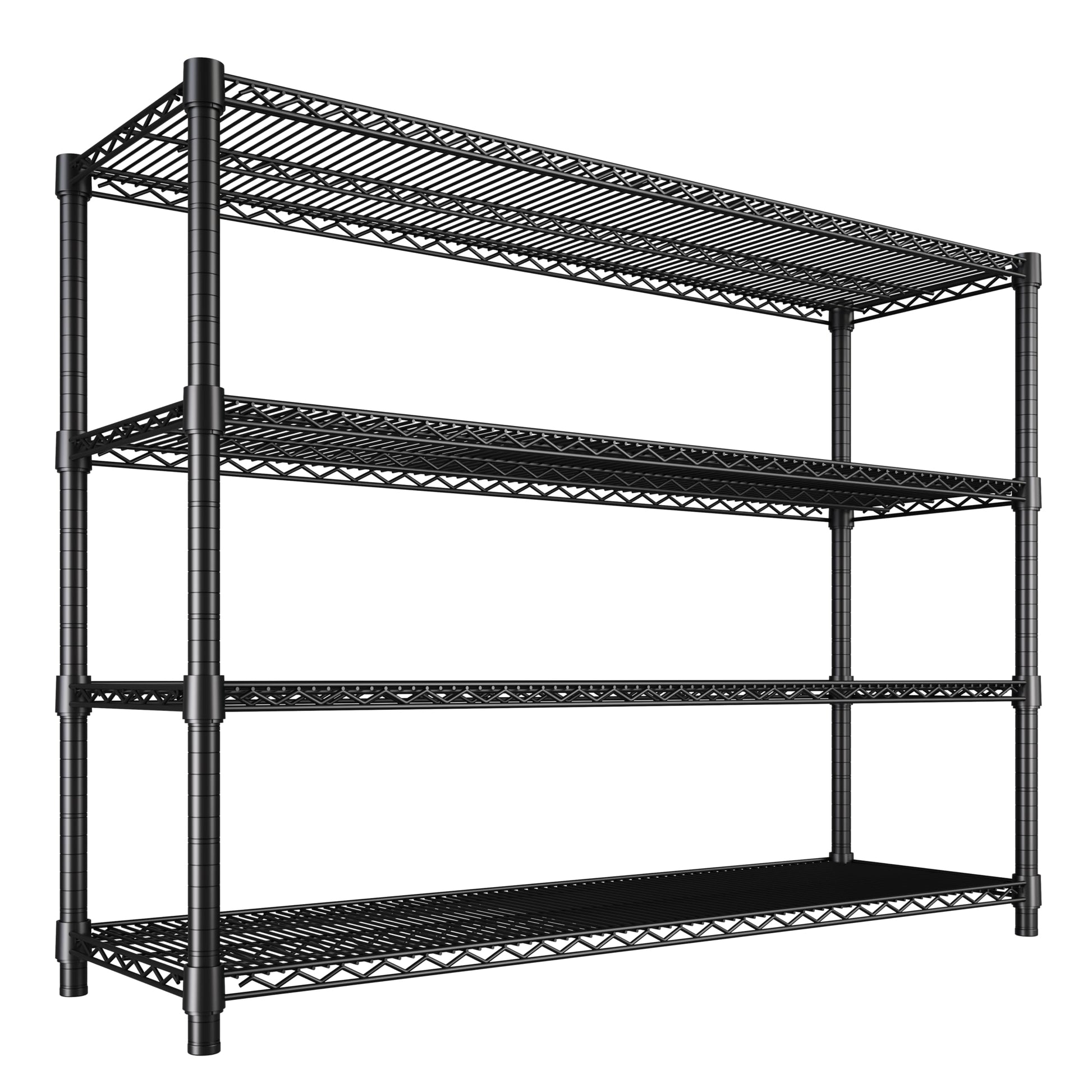 Garvee 4-Tier Wire Shelving 2560LBS Heavy Duty Storage Shelves Garage Rack