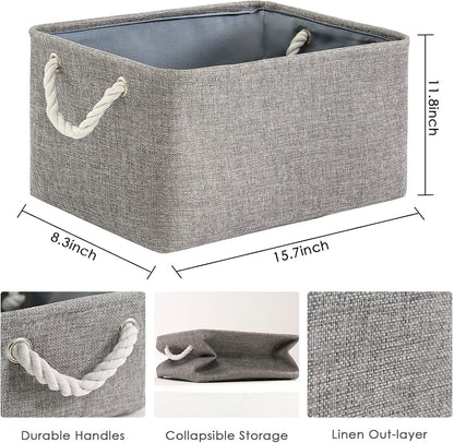 TheWarmHome Large Storage Bins- Storage Baskets for Organizing Shelves, Basket Organizer for Closet
