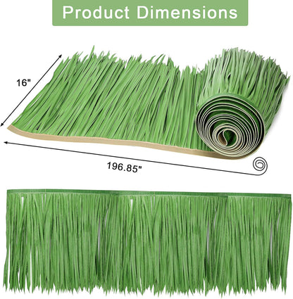 Tiki Straw Roof Thatch - Mexican Style Artificial Palm Rolls, Bar Hut Grass Duck Boat Blinds