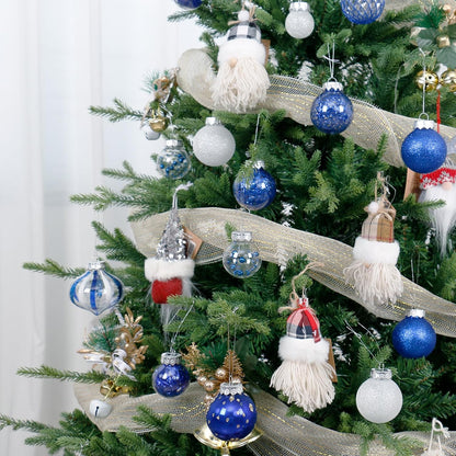 Christmas Ball Ornaments Set, 34PCS Clear Plastic Shatterproof Christmas Ornaments for Xmas Tree