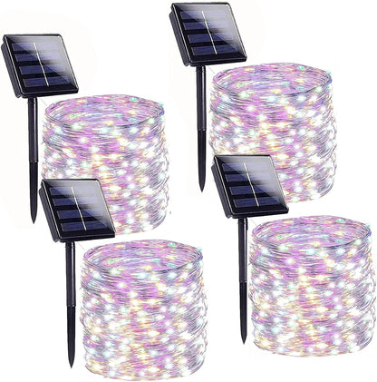 Solar String Lights Outdoor, 4 Pack 288FT 800 LED Solar Twinkle Lights for Outside Waterproof