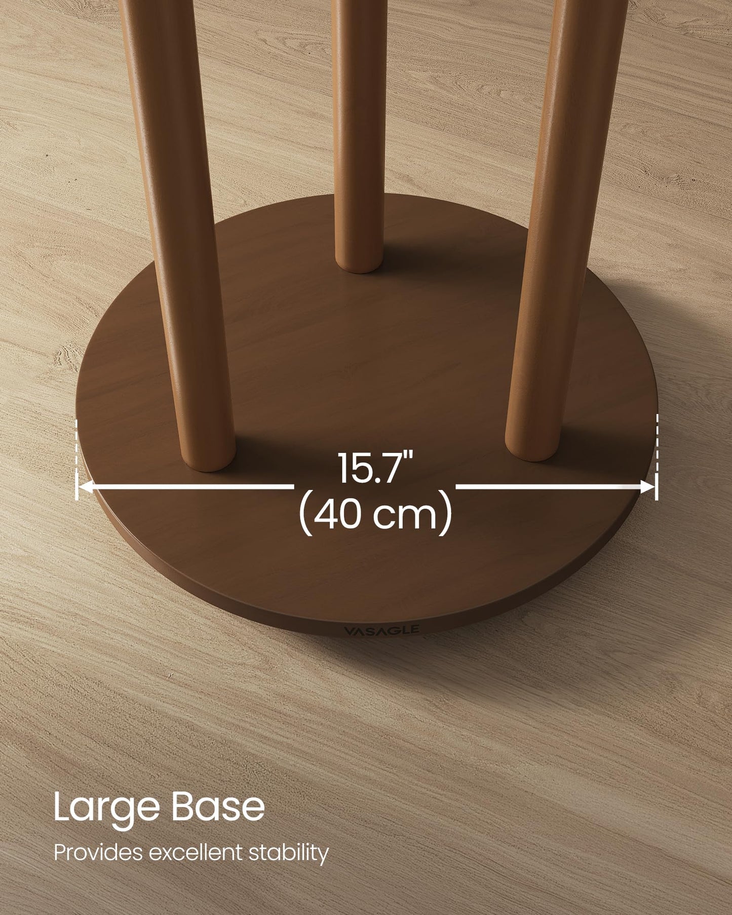 VASAGLE Freestanding Coat Rack Stand, Coat Tree with 11 Hooks, 3 Shelves, 4 Removable 360° Swivel