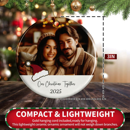 Personalized Christmas Ornaments 2025,Custom Christmas Ornament with Photo Text,Personalized