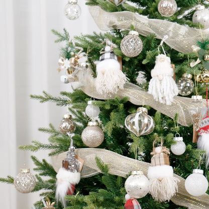 Christmas Ball Ornaments Set, 34PCS Clear Plastic Shatterproof Christmas Ornaments for Xmas Tree