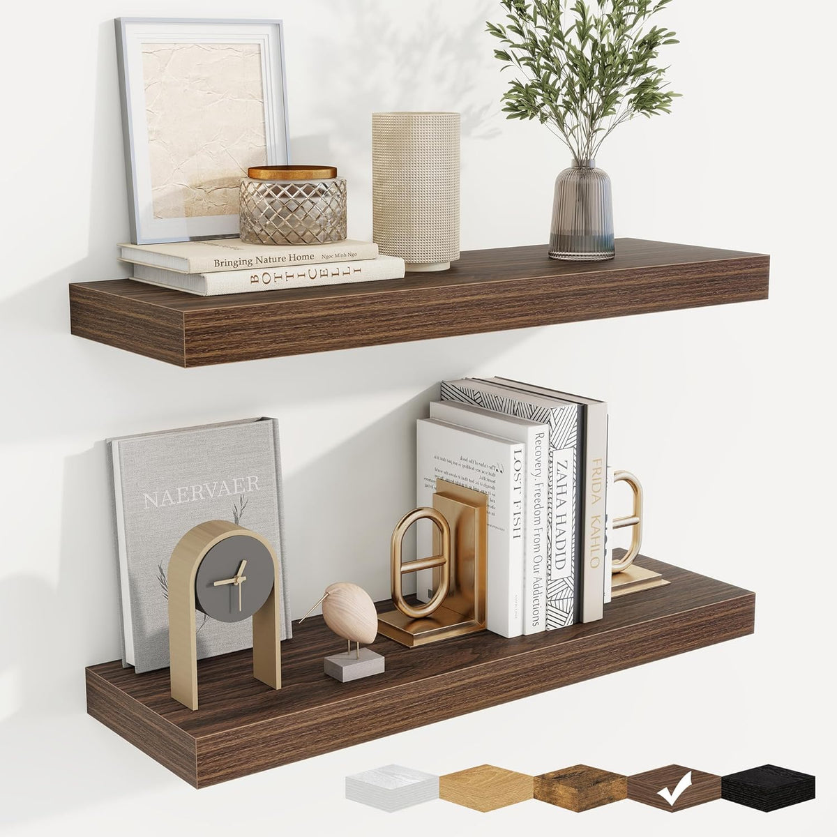 fuqing Floating Shelves for Wall, Bathroom Shelf Wall Mounted for Storage, Shelves with Invisible