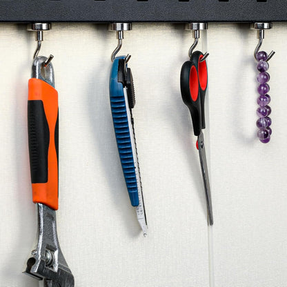 MIKEDE Magnetic Hooks Heavy Duty, 40lbs Earth Magnets with Hooks for Refrigerator, Strong Magnets