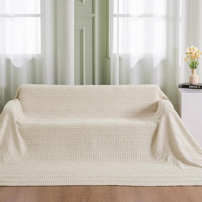 PHF Cooling Waffle Blanket California King Size, Lightweight 60% Rayon Derived from Bamboo & 40%