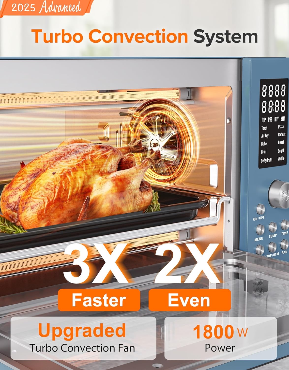 Nuwave Bravo Pro Smart Air Fryer Toaster Oven Combo, Airfryer Convection Oven Countertop, 10-in-1