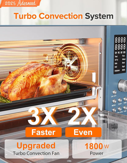 Nuwave Bravo Pro Smart Air Fryer Toaster Oven Combo, Airfryer Convection Oven Countertop, 10-in-1