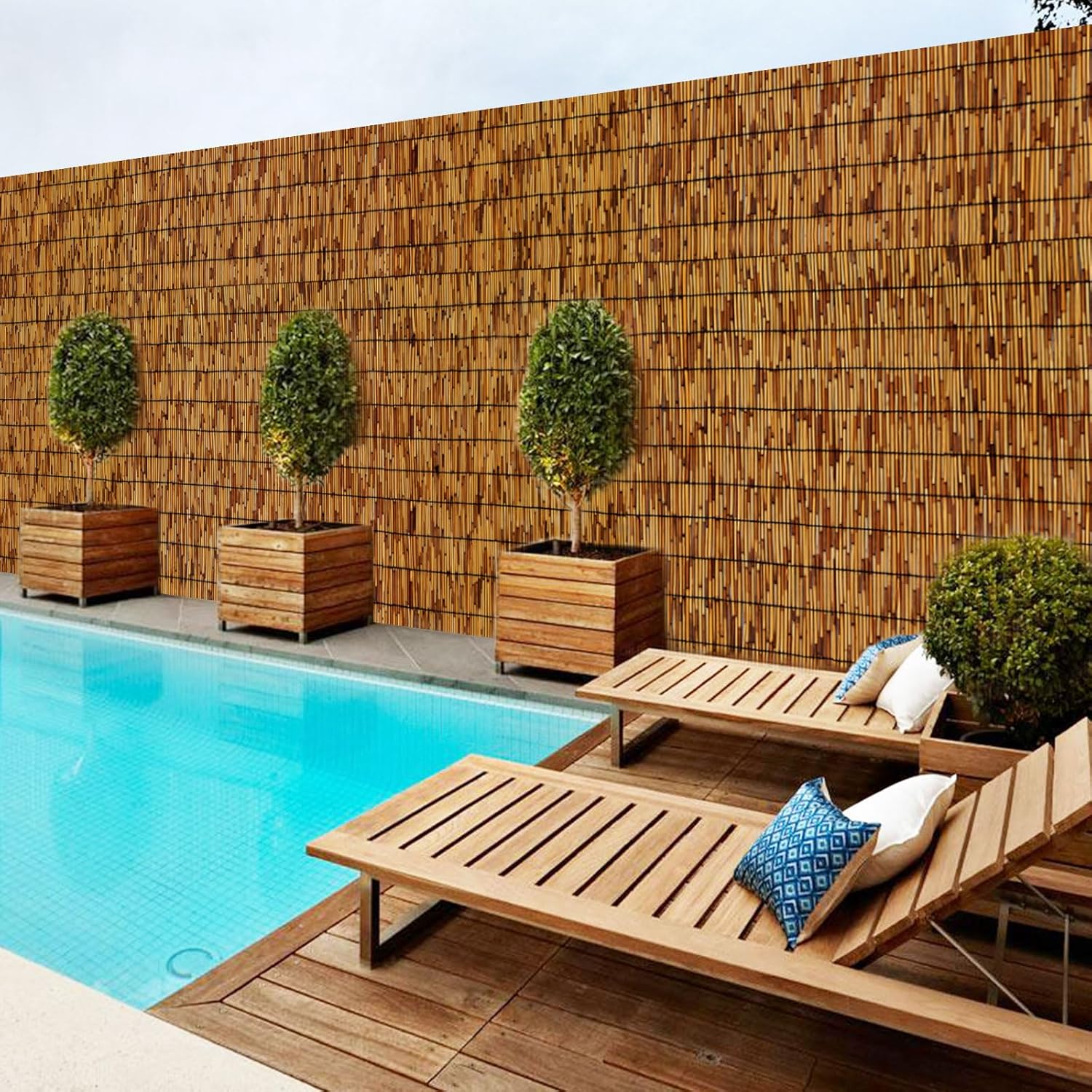 Reed Fencing Rolls,Bamboo Screens Outdoor for Patio,6 Feet High,Suitable for Patio Garden Balcony