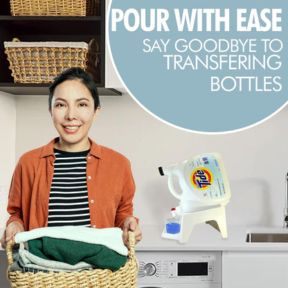 TidyFriend Laundry Detergent Dispenser with Tray & Strap, Laundry Soap Dispenser with Non-Slip