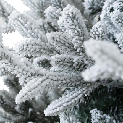 Naomi Home 6 5ft Frosted Christmas Tree with Lights Realistic Snow Flocked Christmas Tree Prelit