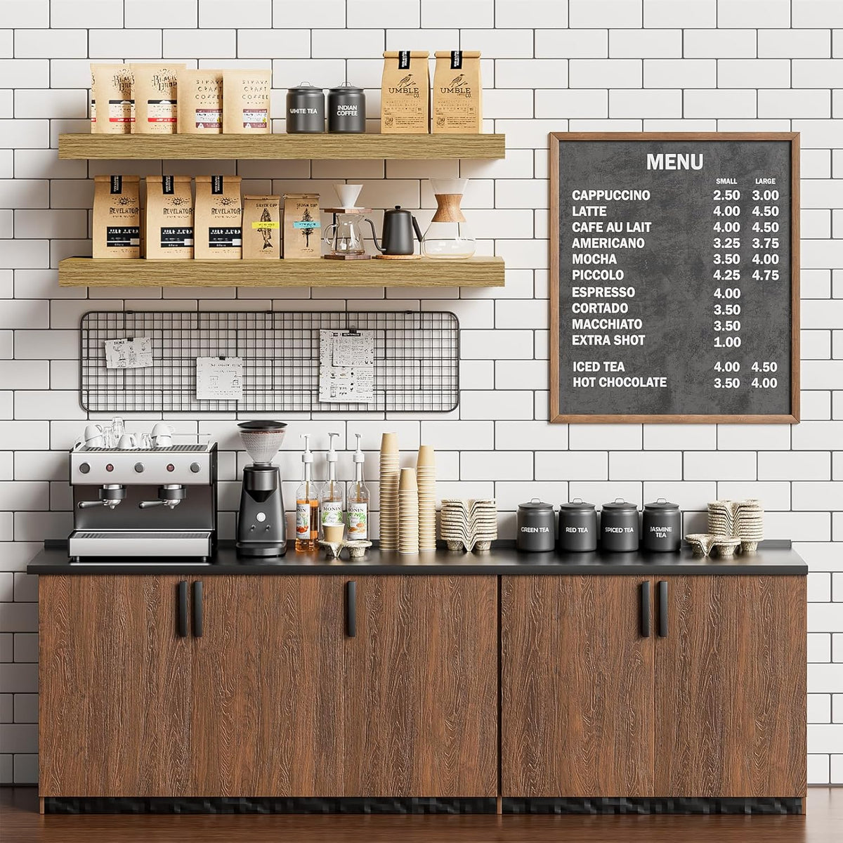 Heimlove 32 Inch Floating Shelves for Wall,Oak 9.3" Deep Floating Shelf Set of 2,Wall Mounted