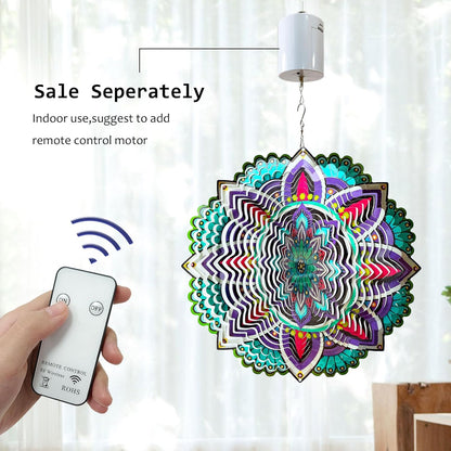 Hanging Wind Spinners for Yard and Garden Mandala Purple Star,Kinetic Wind Spinners Outdoor Worth