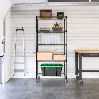 Seville Classics UltraDurable Heavy Duty NSF Solid Steel Wire Rack Storage Unit, Organizer for