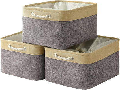 TheWarmHome Storage Baskets for Organizing, Extra Large-3Pack, 17.7L×13.8W×9.8H inch Large Sturdy