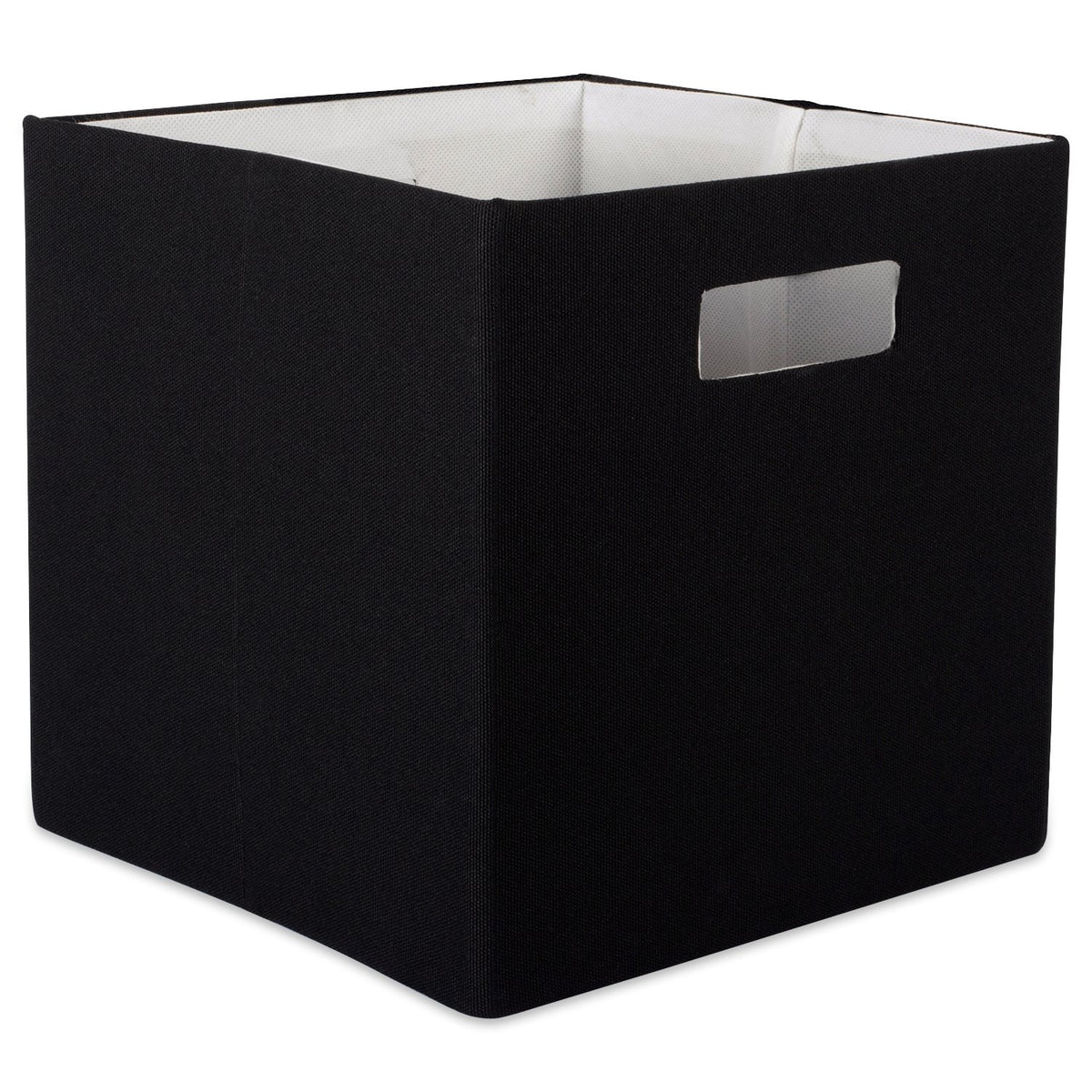DII Fabric Storage Cube Organizer Bin 11x11x11 Foldable, Black