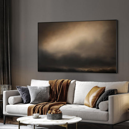 SIGNWIN 30"x60" Extra Large Framed Wall Art Golden Sunset Cloud, Moody Sky Scene for Home Living