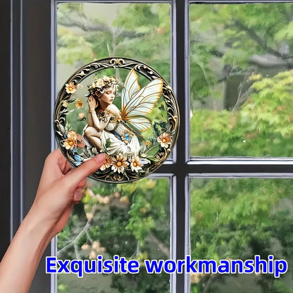 Flower Fairy Garden Decorations Angel Wing Christmas Halloween Deco Statue Art Elf Sculpture
