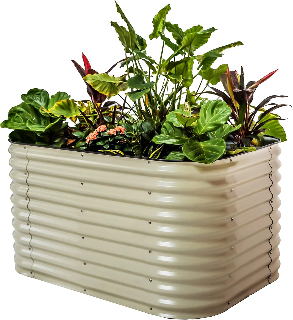 Vego garden 32" Extra Tall Raised Garden Bed Kits, 6 in 1 Modular Raised Planter Box for Vegetables