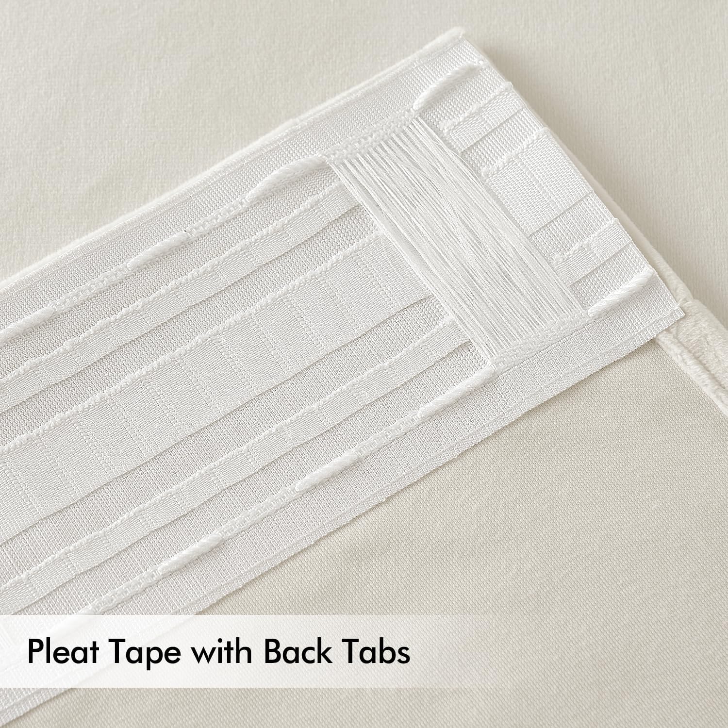 MIULEE White Velvet Curtains 96 inches Long 2 Panels - Luxury Pinch Pleated Room Darkening Window
