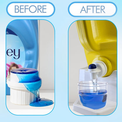TidyFriend Laundry Detergent Dispenser with Tray & Strap, Laundry Soap Dispenser with Non-Slip