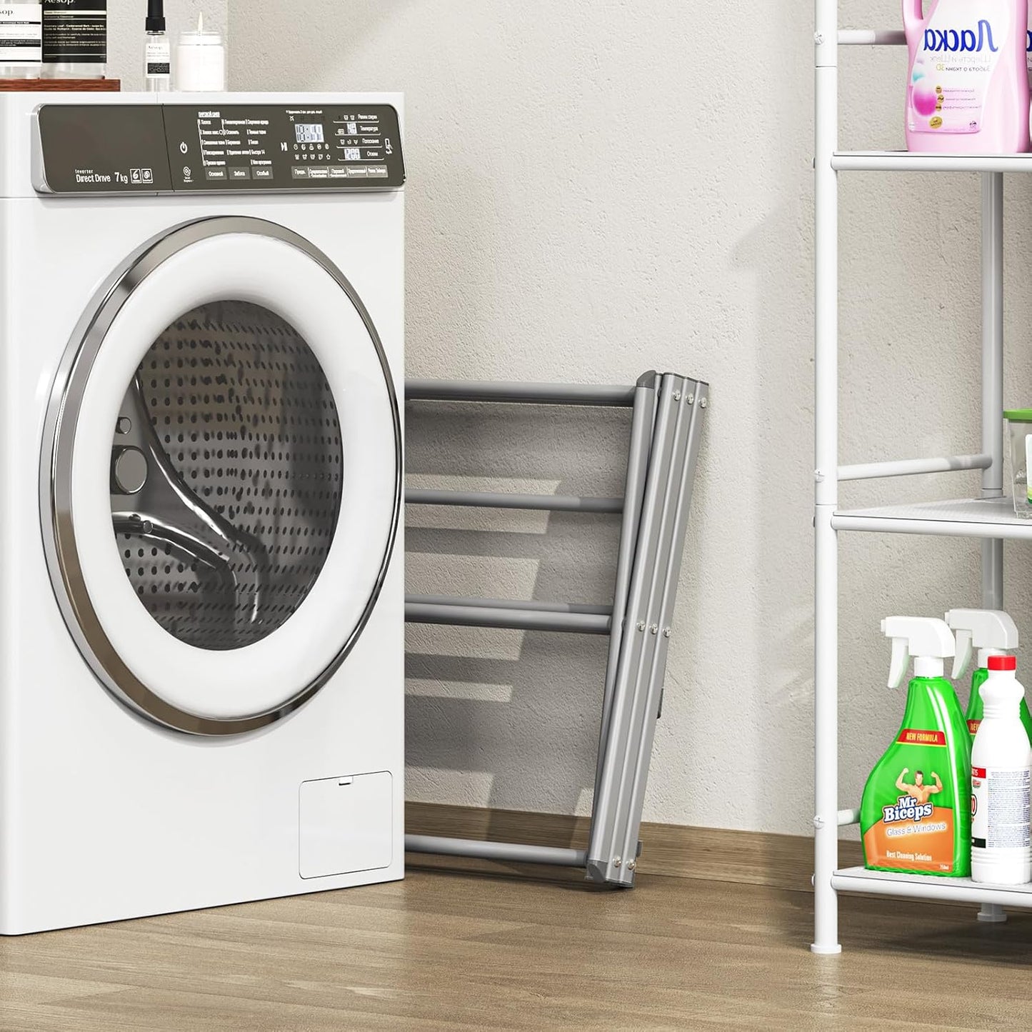 APEXCHASER Clothes Drying Rack, 3-Tier Laundry Drying Rack for Clothes, Expandable Metal Clothing