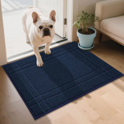 JSEI Entryway Rugs Doormat 24"x36", Non-Slip Dirt Trapper Door Mats Indoor, Washable Absorbent and