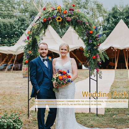 Garden Arch Trellis for Climbing Plants Outdoor Wedding Arches for Ceremony Black Metal Garden