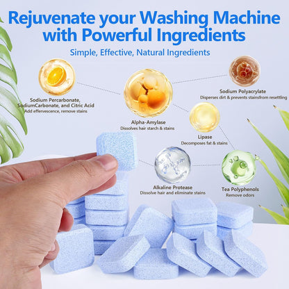 Washing Machine Cleaner-36Pack-18 Month Supply,Washer Machine Cleaner Tablets Formulated For Pet