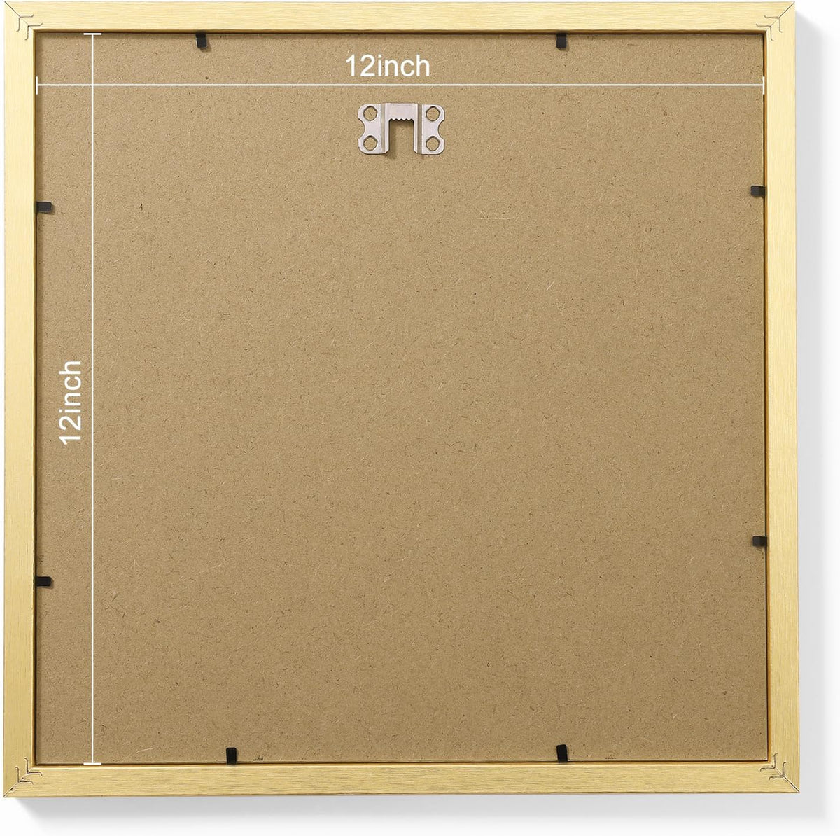 Vittanly 12x12 Picture Frames Set of 9, Shatter Resistant Plexiglass, Display 8x8 Pictures with Mat