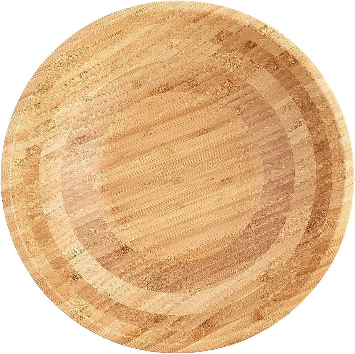 Lipper International Bamboo Wood Salad Bowls with Server Utensils, 7-Piece Set, Assorted Sizes
