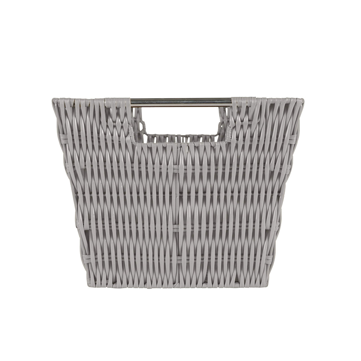 Simplify 12"x10"x8" Medium Woven Basket for Storage with Handles, Nursery, Playroom, Toys, Bedroom