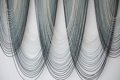IOWER Large Macrame Wall Hanging Dip-Dyed Macrame Wall Decor Boho Wall Decor Craftsmanship Fiber