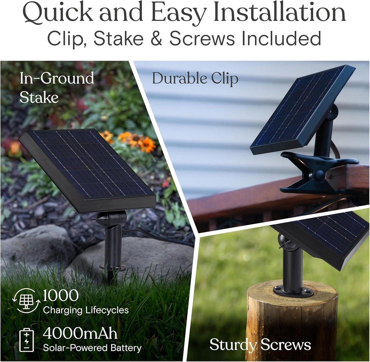 Brightech Ambience Pro Super Bright Solar - 48Ft Remote Control Outdoor String Lights with 15