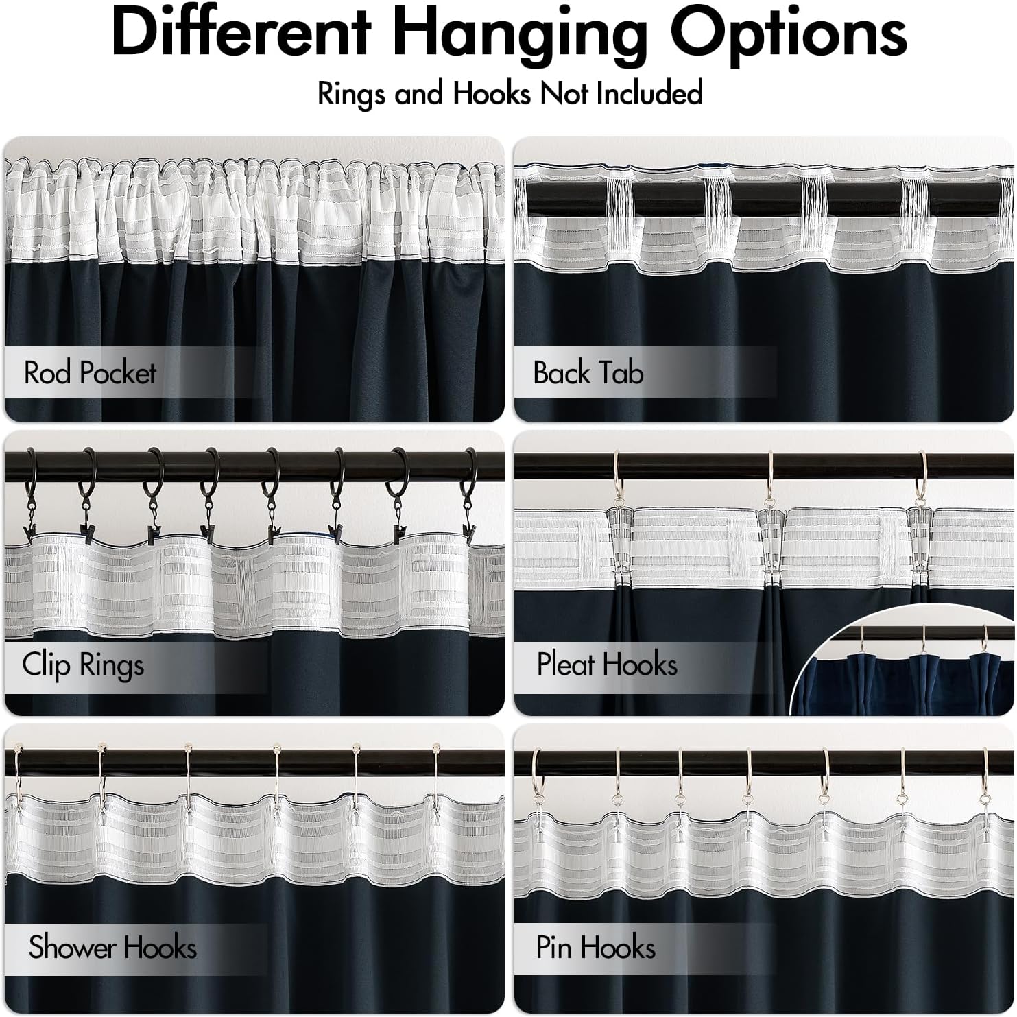 MIULEE Navy Blue Velvet Curtains 90 inches Long 2 Panels - Luxury Pinch Pleated Room Darkening