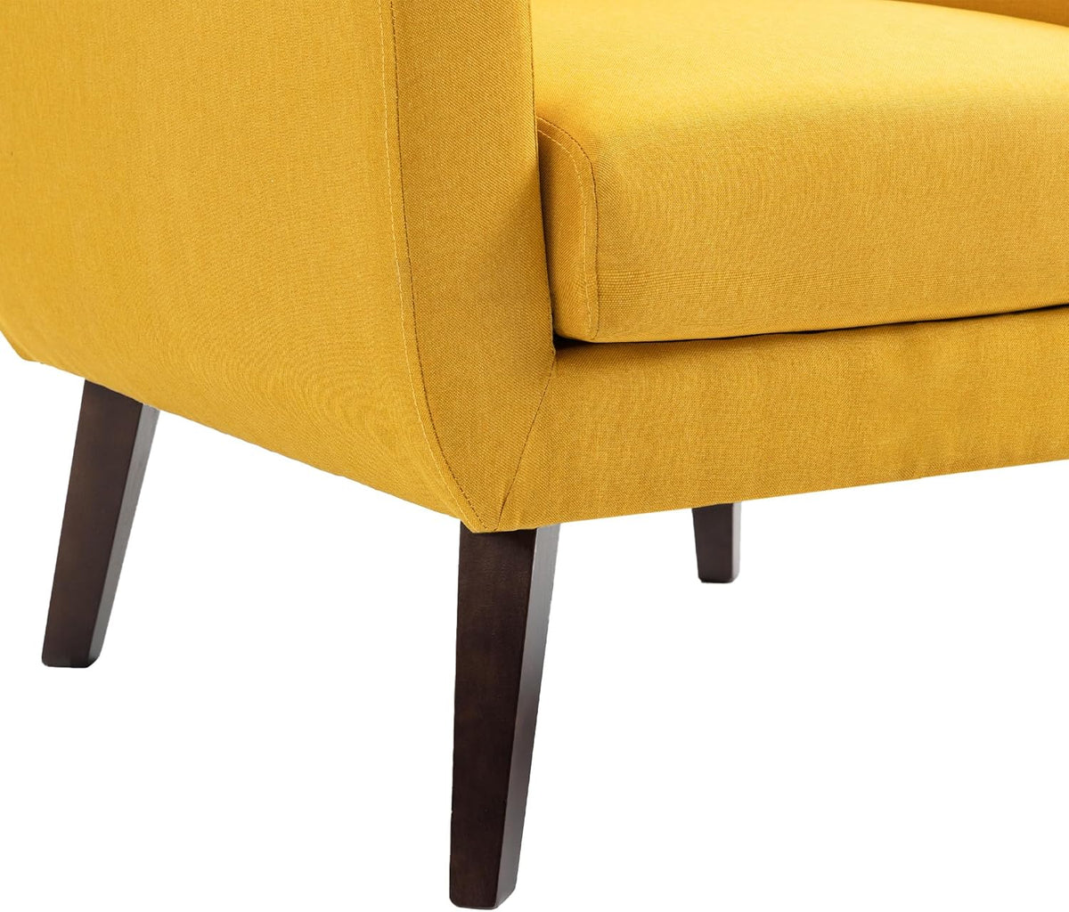 UIXE Accent Chair, Modern Upholstered Armchair Mid-Century Arm Chair in Fabric for Living Room