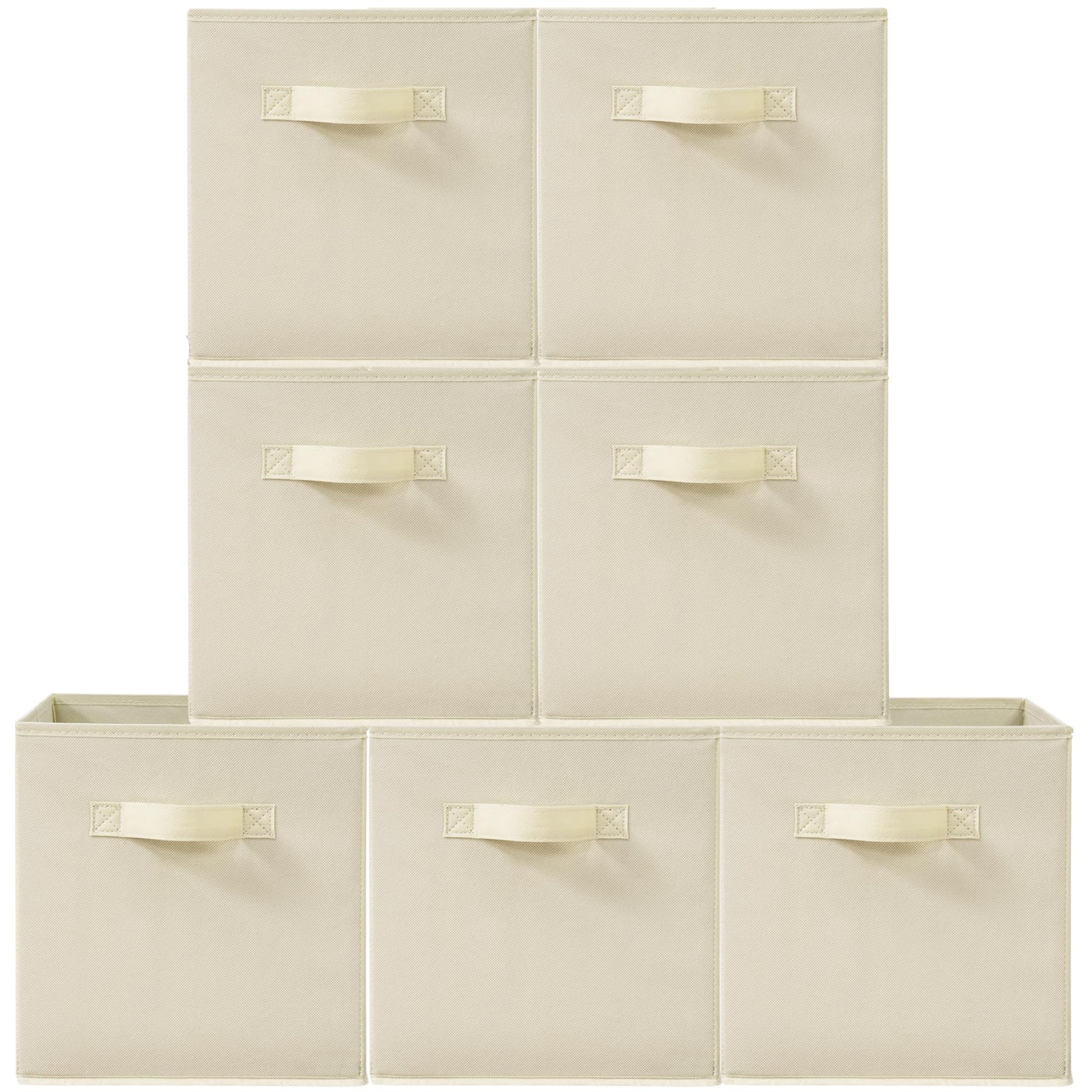 STORAGEIDEAS 11 Inch Fabric Storage Cubes, Sturdy Foldable Storage Bins, Heavy Duty Cube Organizer
