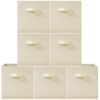 STORAGEIDEAS 11 Inch Fabric Storage Cubes, Sturdy Foldable Storage Bins, Heavy Duty Cube Organizer
