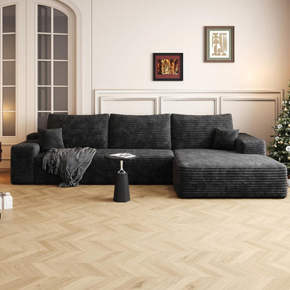 108" Sectional Couches for Living Room Modern Modular Sofa with L-Shape Couchs Upholstered Boneless