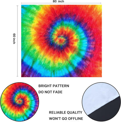 Emvency Tapestry Colorful Rainbow Spiral Tie Dye Pattern Color Dyed Batik Home Decor Wall Hanging