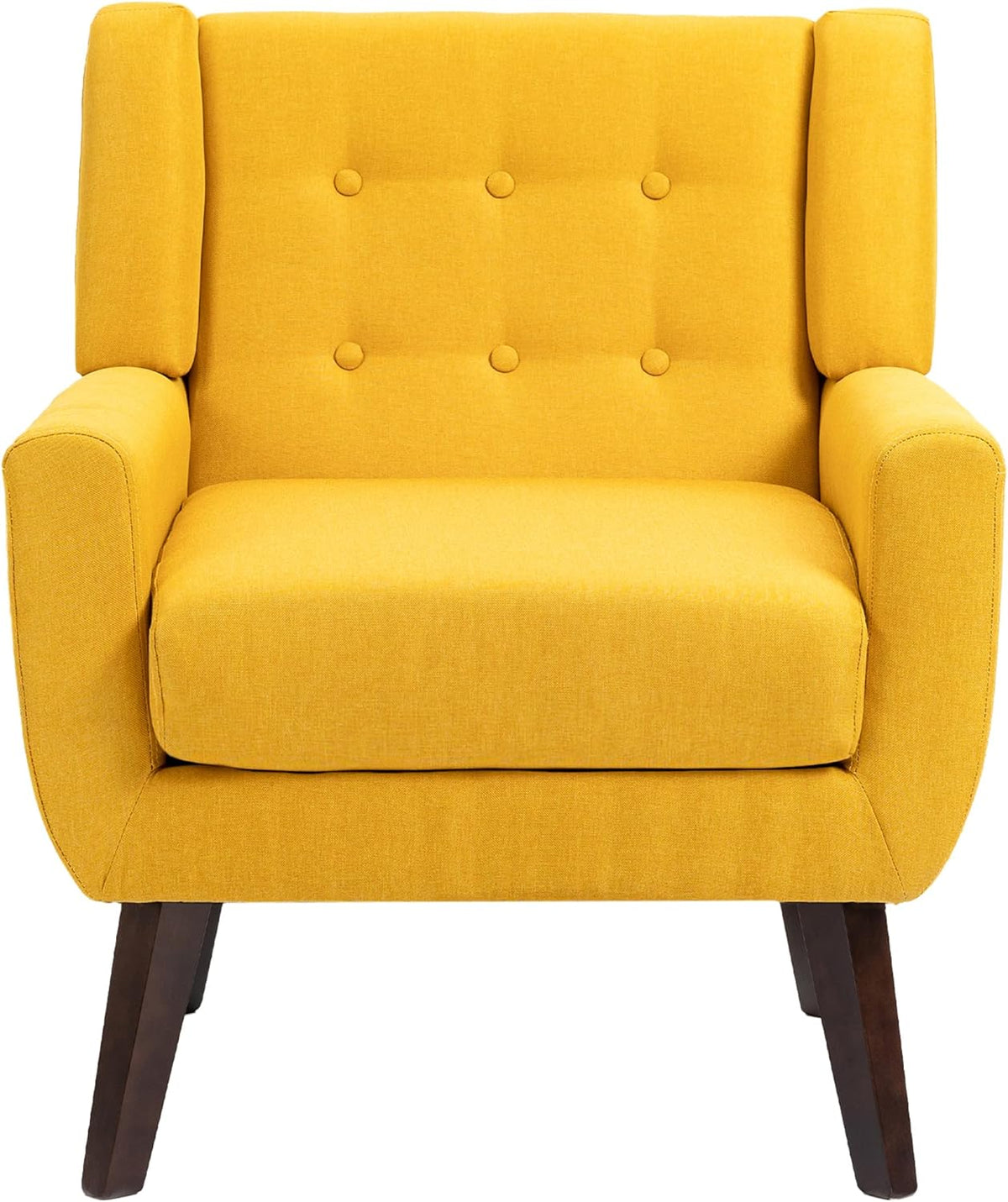 UIXE Accent Chair, Modern Upholstered Armchair Mid-Century Arm Chair in Fabric for Living Room
