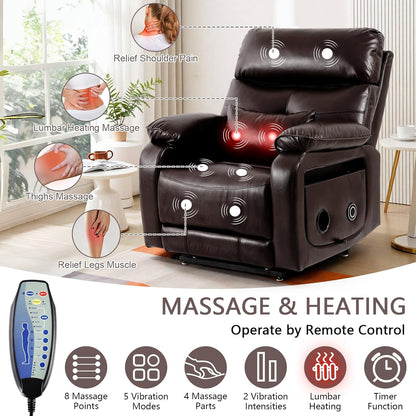 Dual Motor Power Lift Recliner Chair for Adult & Elderly, Infinite Position Lay Flat Lift Chair