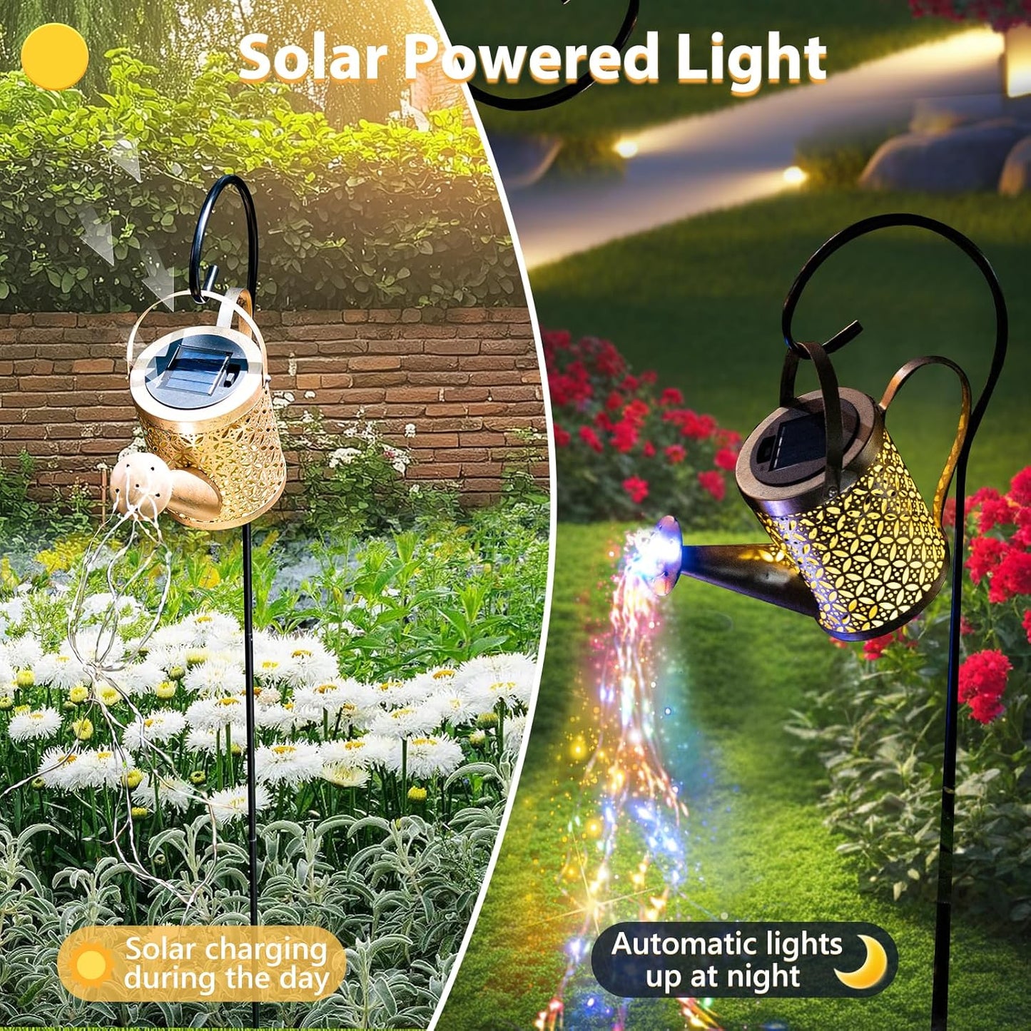 Solar Watering Can Light, Solar Yard Decorations Outdoor, Garden Decor Lights, IP65 Waterproof