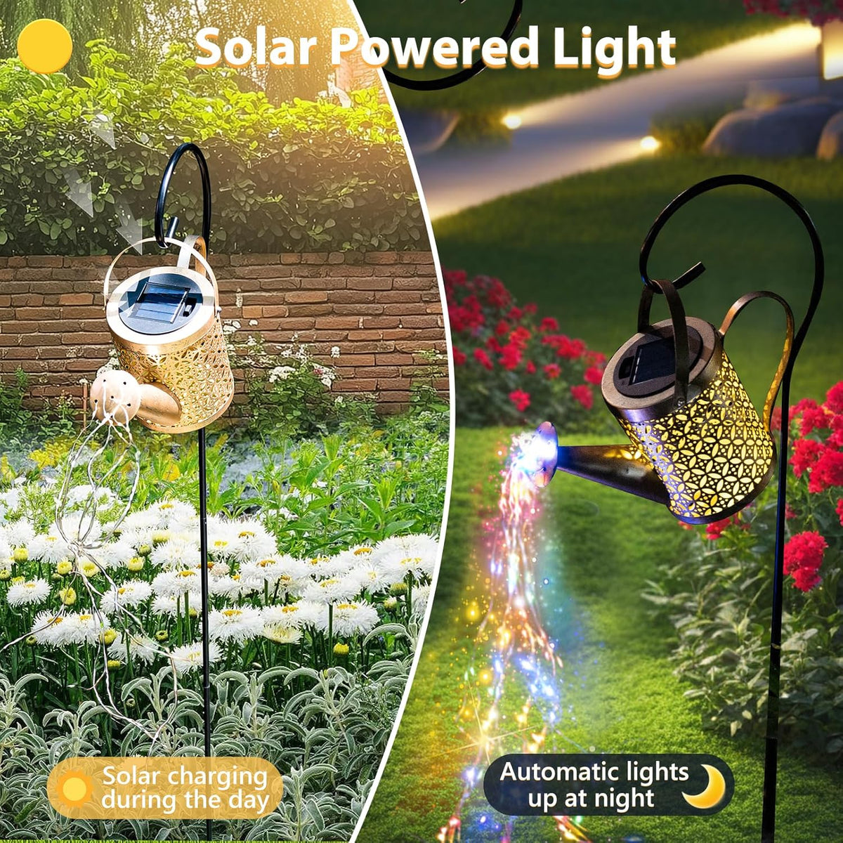 Solar Watering Can Light, Solar Yard Decorations Outdoor, Garden Decor Lights, IP65 Waterproof