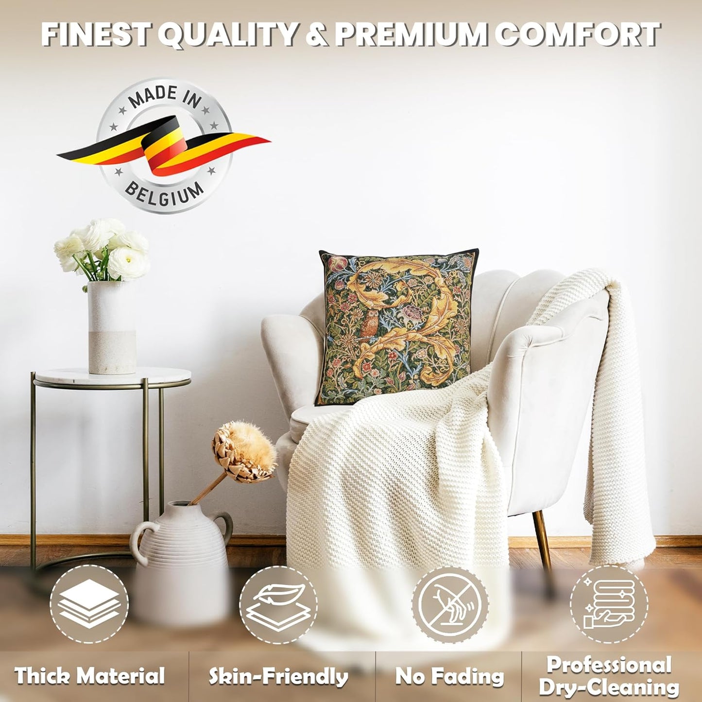 Charlotte Home Furnishings Throw Pillow Covers, Decorative Boho Pillow Covers for Couch, Living