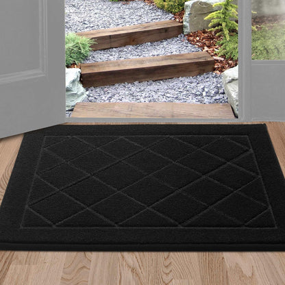 BEQHAUSE Dirt Trapper Door Mat 24" x 36", Doormat Non-Slip Entryway Rugs Washable, Dog Door Mat