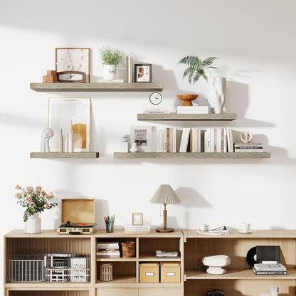 36 Inch Floating Shelves, 12 Inch Deep Floating Shelves for Wall, Floating Shelf with Invisible