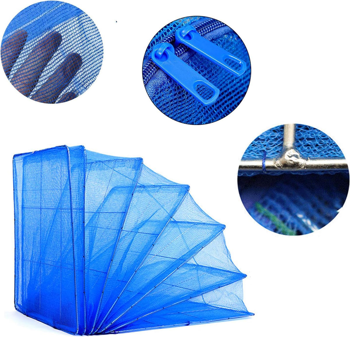 Hwayslon Hanging Drying Net Foldable Drying Rack Net Dryer 19.7"x19.7"x37.4" 6 Layer Folding Fish